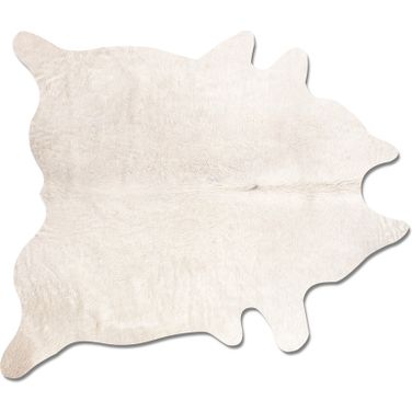 Off White Cowhide Rug - 6' x 7'