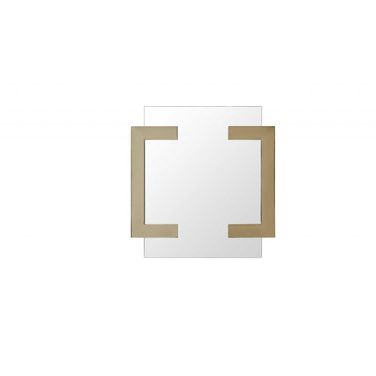 Homeroots Polished Gold Stainless Steel Mirror 372103