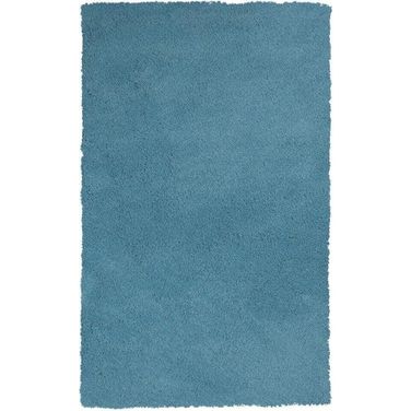 Polyester Highlighter Blue Area Rug - 8' x 10'