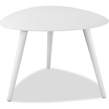 Homeroots Powder Aluminum Side Table 372273