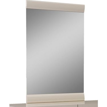 Homeroots Refined Beige High Gloss Mirror