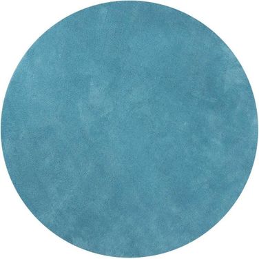 Round Polyester Highlighter Blue Area Rug - 8' x 8'