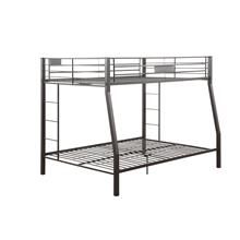 Homeroots Sandy Black Full X L Over Queen Bunk Bed 285321