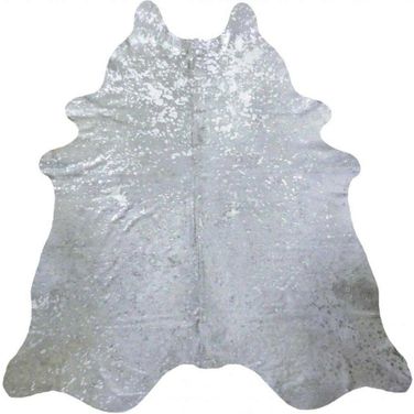 Silver Devore Brindled Cowhide Rug - 6'