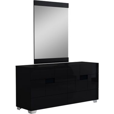 Homeroots Superb Black High Gloss Dresser