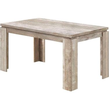 Homeroots Taupe Reclaimed Wood Look Dining Table