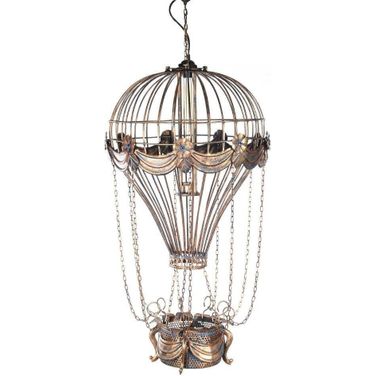 Homeroots Vintage Hot Air Balloon Pendant