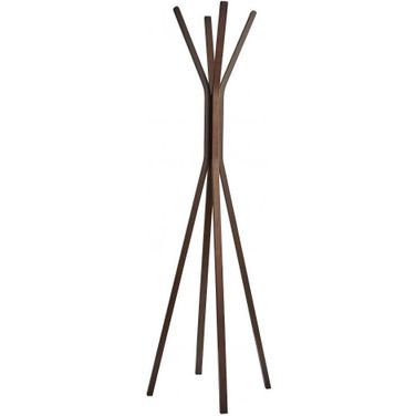 Homeroots Walnut Coat Rack