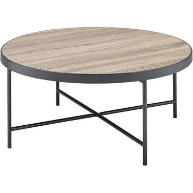 Homeroots Weathered Gray Oak Coffee Table