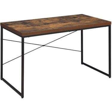 Homeroots Weathered Oak Paper Veneer Desk