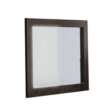 Homeroots Wenge Mdf And Glass Mirror 283033