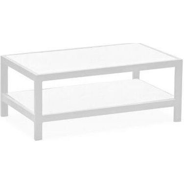 Homeroots White Aluminum Coffee Table 372176