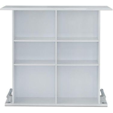 Homeroots White High Gloss Mdf Bar Table
