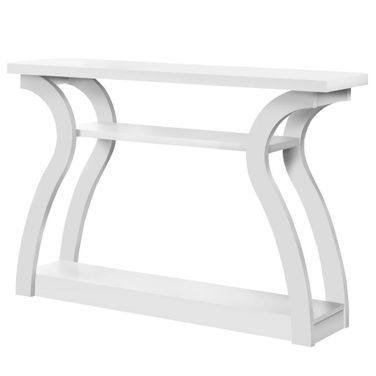 Homeroots White Hollow Core Accent Table 332809