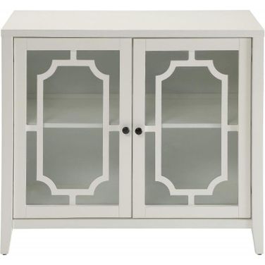 Homeroots White Mdf Cabinet
