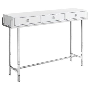 Homeroots White Metal Accent Table 333154