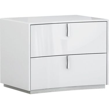 Homeroots White Nightstand 366257