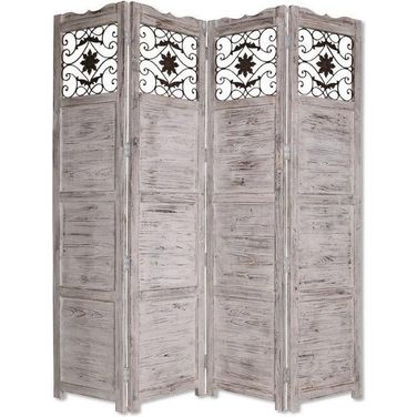 Homeroots White Wood Screen 274888