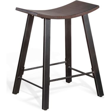 Homestead Metal Saddle Counter Stool Set of 2 In Tobacco