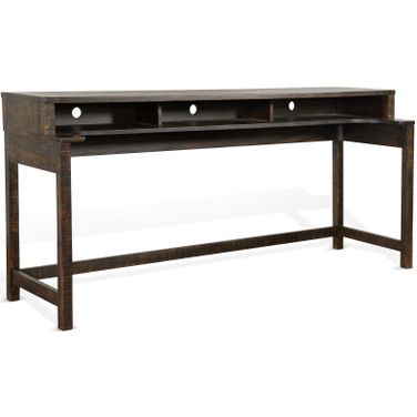 Homestead Console Table With Usb Power Pack In Dark Brown
