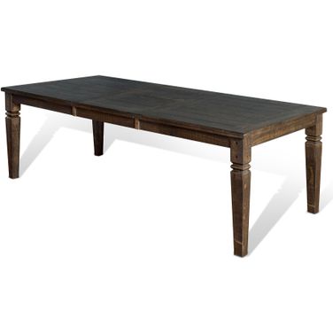 Homestead Dark Brown Extendable Dining Table