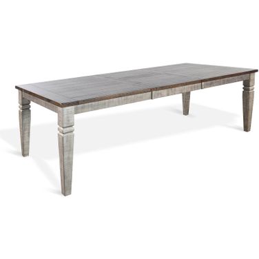Homestead Hills Extension Dining Table with Butterfly Leaf In Grey