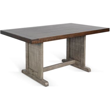 Homestead Hills Rectangular Wood Dining Table In Grey
