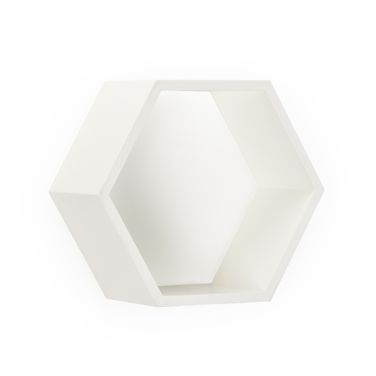 Honeycomb Wall Box In White and Cream