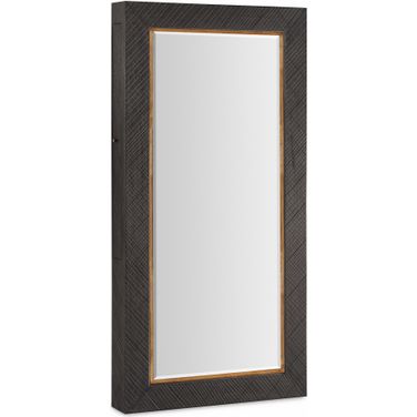 Hooker Furniture Big Sky Floor Mirror With Jewelry Storage In Gray
