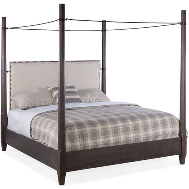 Hooker Furniture Big Sky King Poster Bed With Canopy In Beige