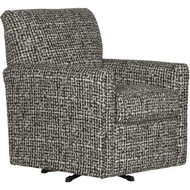 Hooten Swivel Chair In Dark Grey