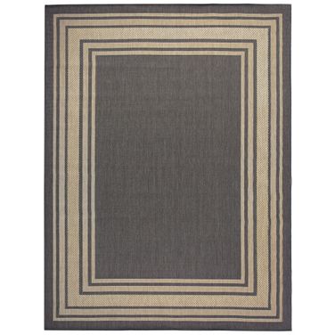 Horizon 10' x 14' Indoor Outdoor Modern Rug In Charcoal