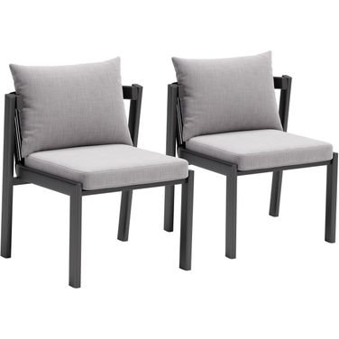 Horizon Dining Chair Set of 2 In Gray