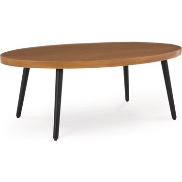 Horizon Hall Outdoor Coffee Table In Two-tone Brown