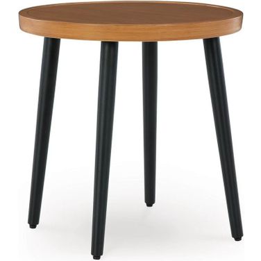 Horizon Hall Outdoor End Table In Two-tone Brown