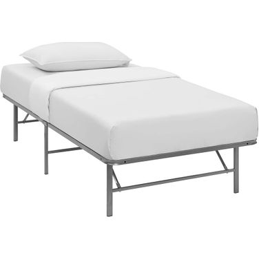 Horizon Twin Stainless Steel Bed Frame In Silver