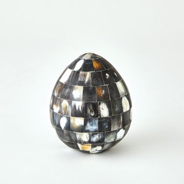 Horn Large Egg In Black