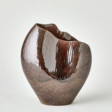 Horn Small Vase In Red