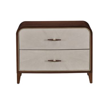Houston 2-Drawer Nightstand In Walnut