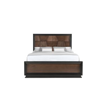 Houston King Panel Bed In Walnut