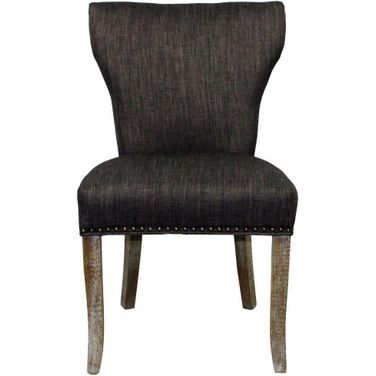 Jill Side Chair In Dark Grey