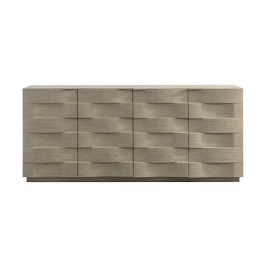 Hoyos Sideboard In Light Wash and Warm Brass