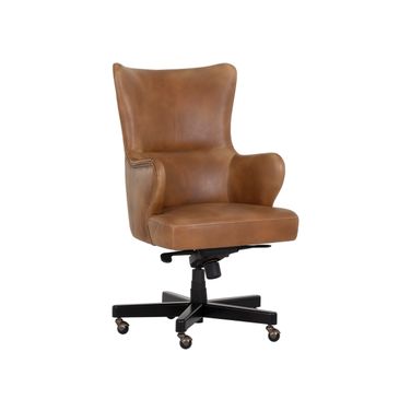 Hubert Office Chair In Tobacco Tan