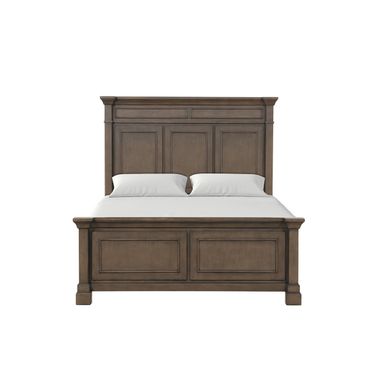Huddersfield Eastern king Bed In Dark Walnut
