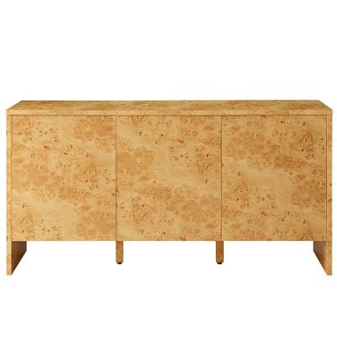 Hudson 60 Inch Burl Wood Sideboard In Natural