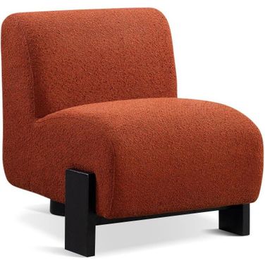 Hudson Boucle Chair In Brown