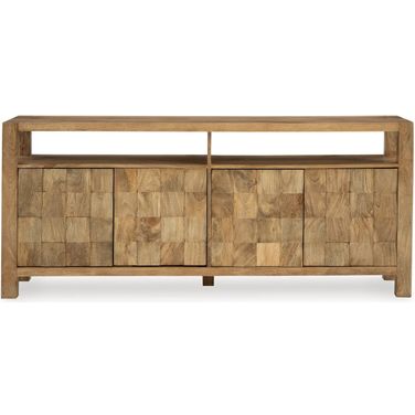 Hudwick Accent Cabinet In Natural Brown