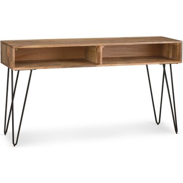 Hunter Solid Mango Wood Console Sofa Table In Natural