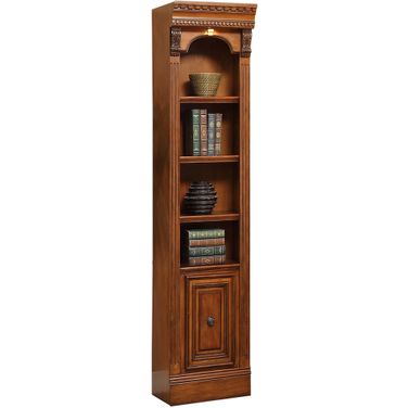 Huntington 21 Inch Open Top Bookcase In Antique Vintage Pecan