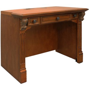 Huntington Library Desk In Antique Vintage Pecan